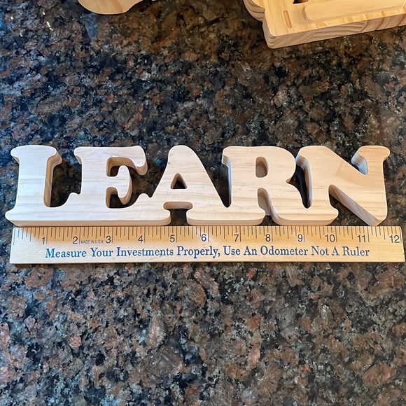 NEW Natural Wood Standing Signs for Classroom - Picture 6 of 15